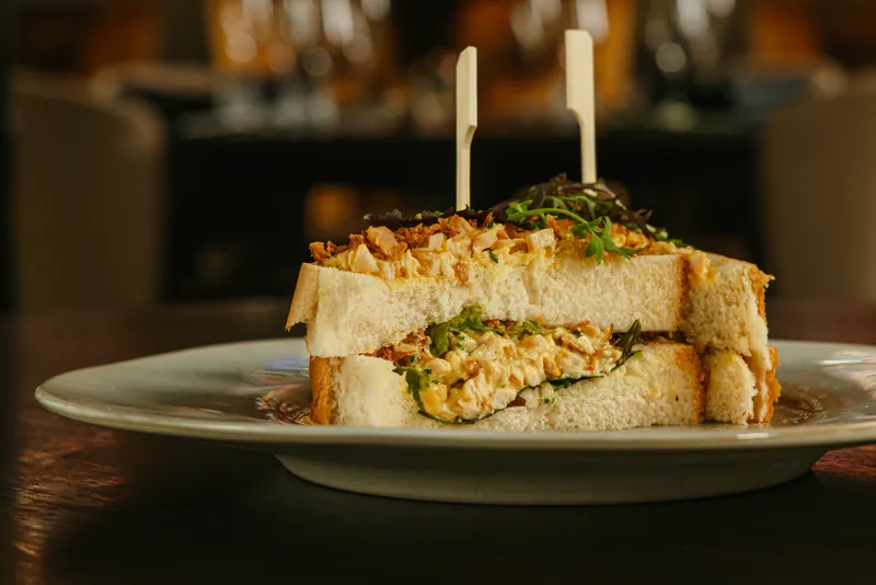 Catering de Vesting sandwich met salade en ui