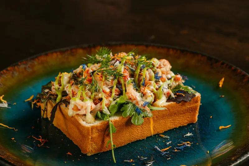Catering de Vesting toast met garnalen